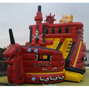 inflatable pirate slides